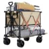 7626dbfe-f737-421d-8b74-a9312d5e64dd.jpg Double-decker Truck With Brakes, 440-pound Large-capacity Truck Trolley Folding Truck